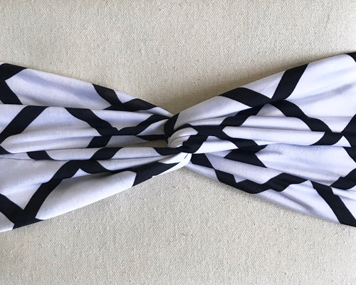 Black & White Turban